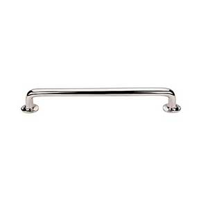 Top Knobs [M1998] Solid Bronze Cabinet Pull Handle - Rounded Pull Series - Oversized - Polished Nickel Finish - 12" C/C - 13 1/2" L