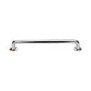 Top Knobs [M1998] Solid Bronze Cabinet Pull Handle - Rounded Pull Series - Oversized - Polished Nickel Finish - 12" C/C - 13 1/2" L
