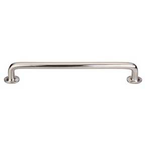 Top Knobs [M1999] Solid Bronze Cabinet Pull Handle - Rounded Pull Series - Oversized - Brushed Satin Nickel Finish - 18" C/C - 19 3/4" L