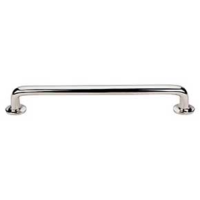Top Knobs [M2001] Solid Bronze Cabinet Pull Handle - Rounded Pull Series - Oversized - Polished Nickel Finish - 18" C/C - 19 3/4" L
