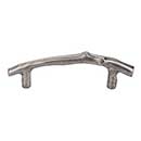 Top Knobs [M1340] Solid Bronze Cabinet Pull Handle - Twig Pull Series - Standard Size - Silicon Bronze Light Finish - 3 1/2&quot; C/C - 5 3/16&quot; L