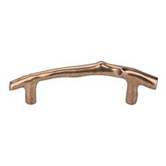 Top Knobs [M1341] Solid Bronze Cabinet Pull Handle - Twig Pull Series - Standard Size - Light Bronze Finish - 3 1/2&quot; C/C - 5 3/16&quot; L
