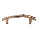 Top Knobs [M1341] Solid Bronze Cabinet Pull Handle - Twig Pull Series - Standard Size - Light Bronze Finish - 3 1/2" C/C - 5 3/16" L