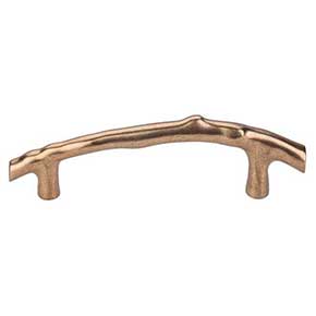 Top Knobs [M1346] Solid Bronze Cabinet Bar Pull Handle - Twig Pull Series - Oversized - Light Bronze Finish - 5" C/C - 7 5/16" L