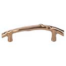 Top Knobs [M1346] Solid Bronze Cabinet Pull Handle - Twig Pull Series - Oversized - Light Bronze Finish - 5&quot; C/C - 7 5/16&quot; L