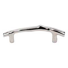 Top Knobs [M1962] Solid Bronze Cabinet Pull Handle - Twig Pull Series - Standard Size - Polished Nickel Finish - 3 1/2&quot; C/C - 5 3/16&quot; L