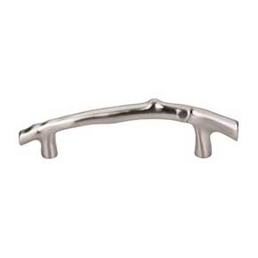 Top Knobs [M1963] Solid Bronze Cabinet Pull Handle - Twig Pull Series - Oversized - Brushed Satin Nickel Finish - 5" C/C - 7 5/16" L