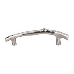 Top Knobs [M1963] Solid Bronze Cabinet Pull Handle - Twig Pull Series - Oversized - Brushed Satin Nickel Finish - 5&quot; C/C - 7 5/16&quot; L