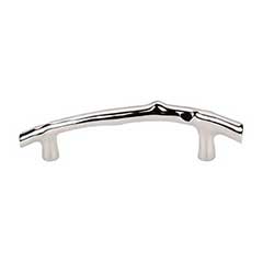 Top Knobs [M1965] Solid Bronze Cabinet Pull Handle - Twig Pull Series - Oversized - Polished Nickel Finish - 5&quot; C/C - 7 5/16&quot; L