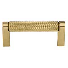 Top Knobs [M2600] Plated Steel Cabinet Bar Pull Handle - Amwell Series - Standard Size - Honey Bronze Finish - 3&quot; C/C - 3 3/8&quot; L