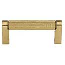 Top Knobs [M2600] Plated Steel Cabinet Bar Pull Handle - Amwell Series - Standard Size - Honey Bronze Finish - 3" C/C - 3 3/8" L