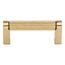 Top Knobs [M2600] Plated Steel Cabinet Bar Pull Handle - Amwell Series - Standard Size - Honey Bronze Finish - 3" C/C - 3 3/8" L