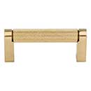 Top Knobs [M2600] Plated Steel Cabinet Bar Pull Handle - Amwell Series - Standard Size - Honey Bronze Finish - 3&quot; C/C - 3 3/8&quot; L