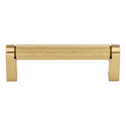 Top Knobs [M2601] Plated Steel Cabinet Bar Pull Handle - Amwell Series - Standard Size - Honey Bronze Finish - 3 3/4" C/C - 4 3/8" L