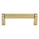Top Knobs [M2601] Plated Steel Cabinet Bar Pull Handle - Amwell Series - Standard Size - Honey Bronze Finish - 3 3/4" C/C - 4 3/8" L