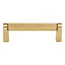 Top Knobs [M2601] Plated Steel Cabinet Bar Pull Handle - Amwell Series - Standard Size - Honey Bronze Finish - 3 3/4" C/C - 4 3/8" L