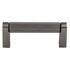 Top Knobs [M2614] Plated Steel Cabinet Bar Pull Handle - Amwell Series - Standard Size - Ash Gray Finish - 3&quot; C/C - 3 3/8&quot; L