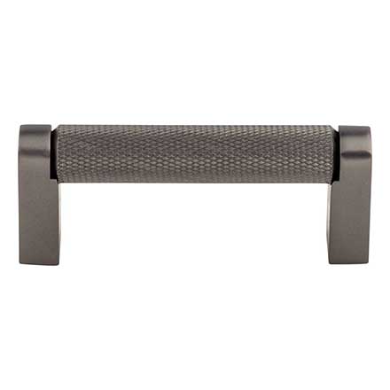 Top Knobs [M2614] Plated Steel Cabinet Bar Pull Handle - Amwell Series - Standard Size - Ash Gray Finish - 3" C/C - 3 3/8" L