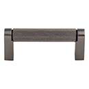 Top Knobs [M2614] Plated Steel Cabinet Bar Pull Handle - Amwell Series - Standard Size - Ash Gray Finish - 3" C/C - 3 3/8" L