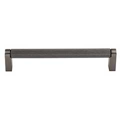 Top Knobs [M2617] Plated Steel Cabinet Bar Pull Handle - Amwell Series - Oversized - Ash Gray Finish - 6 5/16&quot; C/C - 6 11/16&quot; L