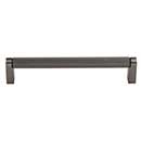 Top Knobs [M2617] Plated Steel Cabinet Bar Pull Handle - Amwell Series - Oversized - Ash Gray Finish - 6 5/16" C/C - 6 11/16" L