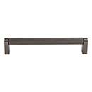 Top Knobs [M2617] Plated Steel Cabinet Bar Pull Handle - Amwell Series - Oversized - Ash Gray Finish - 6 5/16&quot; C/C - 6 11/16&quot; L