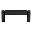 Top Knobs [M2628] Plated Steel Cabinet Bar Pull Handle - Amwell Series - Standard Size - Flat Black Finish - 3&quot; C/C - 3 3/8&quot; L