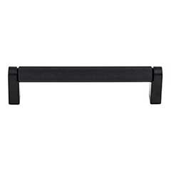 Top Knobs [M2630] Plated Steel Cabinet Bar Pull Handle - Amwell Series - Oversized - Flat Black Finish - 5 1/16&quot; C/C - 5 7/16&quot; L