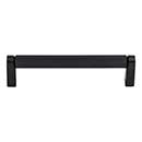 Top Knobs [M2630] Plated Steel Cabinet Bar Pull Handle - Amwell Series - Oversized - Flat Black Finish - 5 1/16" C/C - 5 7/16" L