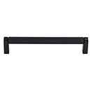 Top Knobs [M2631] Plated Steel Cabinet Bar Pull Handle - Amwell Series - Oversized - Flat Black Finish - 6 5/16" C/C - 6 11/16" L