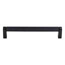 Top Knobs [M2631] Plated Steel Cabinet Bar Pull Handle - Amwell Series - Oversized - Flat Black Finish - 6 5/16" C/C - 6 11/16" L