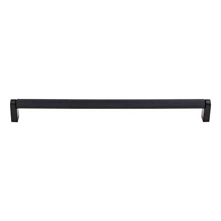 Top Knobs [M2637] Plated Steel Cabinet Bar Pull Handle - Amwell Series - Oversized - Flat Black Finish - 30 1/4&quot; C/C - 30 5/8&quot; L