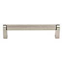 Top Knobs [M2644] Plated Steel Cabinet Bar Pull Handle - Amwell Series - Oversized - Brushed Satin Nickel Finish - 5 1/16" C/C - 5 7/16" L