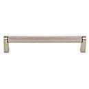Top Knobs [M2645] Plated Steel Cabinet Bar Pull Handle - Amwell Series - Oversized - Brushed Satin Nickel Finish - 6 5/16" C/C - 6 11/16" L