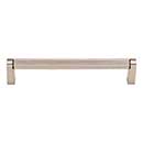 Top Knobs [M2645] Plated Steel Cabinet Bar Pull Handle - Amwell Series - Oversized - Brushed Satin Nickel Finish - 6 5/16" C/C - 6 11/16" L