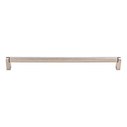 Top Knobs [M2647] Plated Steel Cabinet Bar Pull Handle - Amwell Series - Oversized - Brushed Satin Nickel Finish - 11 11/32" C/C - 11 11/16" L