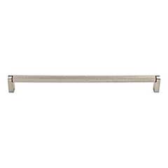 Top Knobs [M2648] Plated Steel Cabinet Bar Pull Handle - Amwell Series - Oversized - Brushed Satin Nickel Finish - 15&quot; C/C - 15 3/8&quot; L