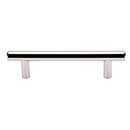 Top Knobs [M1270] Plated Steel Cabinet Bar Pull Handle - Hopewell Series - Standard Size - Polished Nickel Finish - 3 3/4" C/C - 5 5/16" L