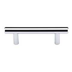 Top Knobs [M1689] Plated Steel Cabinet Bar Pull Handle - Hopewell Series - Standard Size - Polished Chrome Finish - 3&quot; C/C - 4 9/16&quot; L