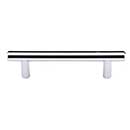 Top Knobs [M1847] Plated Steel Cabinet Bar Pull Handle - Hopewell Series - Standard Size - Polished Chrome Finish - 3 3/4" C/C - 5 5/16" L