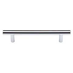 Top Knobs [M1848] Plated Steel Cabinet Bar Pull Handle - Hopewell Series - Oversized - Polished Chrome Finish - 5 1/16&quot; C/C - 7&quot; L