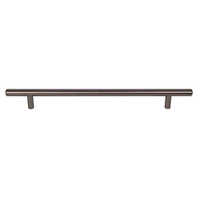 Top Knobs [M2456] Plated Steel Cabinet Bar Pull Handle - Hopewell Series - Oversized - Ash Gray Finish - 8 13/16" C/C - 11 3/4" L