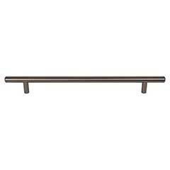 Top Knobs [M2456] Plated Steel Cabinet Bar Pull Handle - Hopewell Series - Oversized - Ash Gray Finish - 8 13/16&quot; C/C - 11 3/4&quot; L