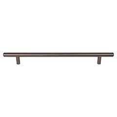 Top Knobs [M2456] Plated Steel Cabinet Bar Pull Handle - Hopewell Series - Oversized - Ash Gray Finish - 8 13/16" C/C - 11 3/4" L