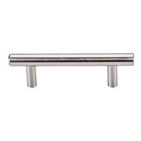 Top Knobs [M429A] Plated Steel Cabinet Bar Pull Handle - Hopewell Series - Standard Size - Brushed Satin Nickel Finish - 3" C/C - 4 9/16" L