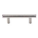 Top Knobs [M429A] Plated Steel Cabinet Bar Pull Handle - Hopewell Series - Standard Size - Brushed Satin Nickel Finish - 3&quot; C/C - 4 9/16&quot; L