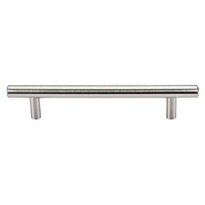 Top Knobs [M430] Plated Steel Cabinet Bar Pull Handle - Hopewell Series - Oversized - Brushed Satin Nickel Finish - 5 1/16" C/C - 7" L