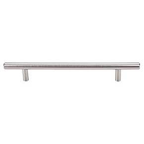 Top Knobs [M431] Plated Steel Cabinet Bar Pull Handle - Hopewell Series - Oversized - Brushed Satin Nickel Finish - 6 5/16" C/C - 9 1/8" L