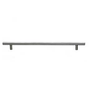 Top Knobs [M433A] Plated Steel Cabinet Bar Pull Handle - Hopewell Series - Oversized - Brushed Satin Nickel Finish - 15" C/C - 17 13/16" L