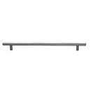 Top Knobs [M433A] Plated Steel Cabinet Bar Pull Handle - Hopewell Series - Oversized - Brushed Satin Nickel Finish - 15&quot; C/C - 17 13/16&quot; L
